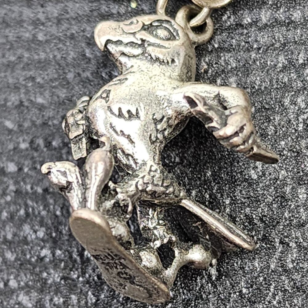 Sterling Silver Charm Bracelet Air Force Academy Falcon Chapel Falcon Cadet 34g - Picture 8 of 16